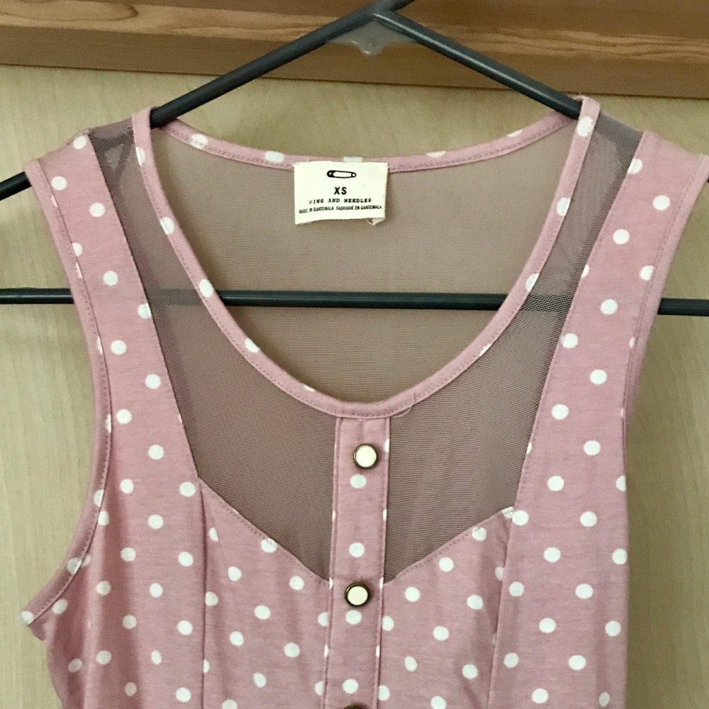 Pins and needles mesh peplum top - Picture 2 of 4